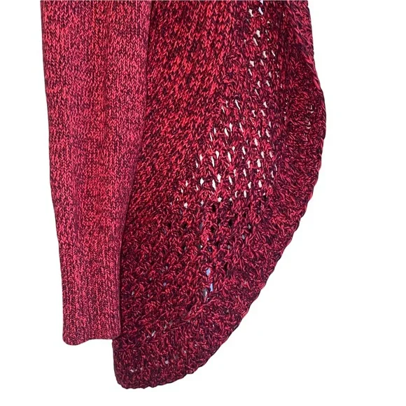 Eddie Bauer Red/Black Open Front Cardigan M - Picture 4 of 14